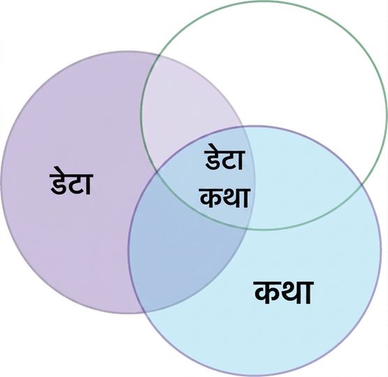 वेन डायग्राम: data और narrative