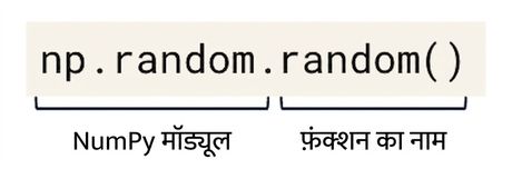np.random एक NumPy मॉड्यूल है जबकि np.random.random() np.random के भीतर एक फंक्शन है
