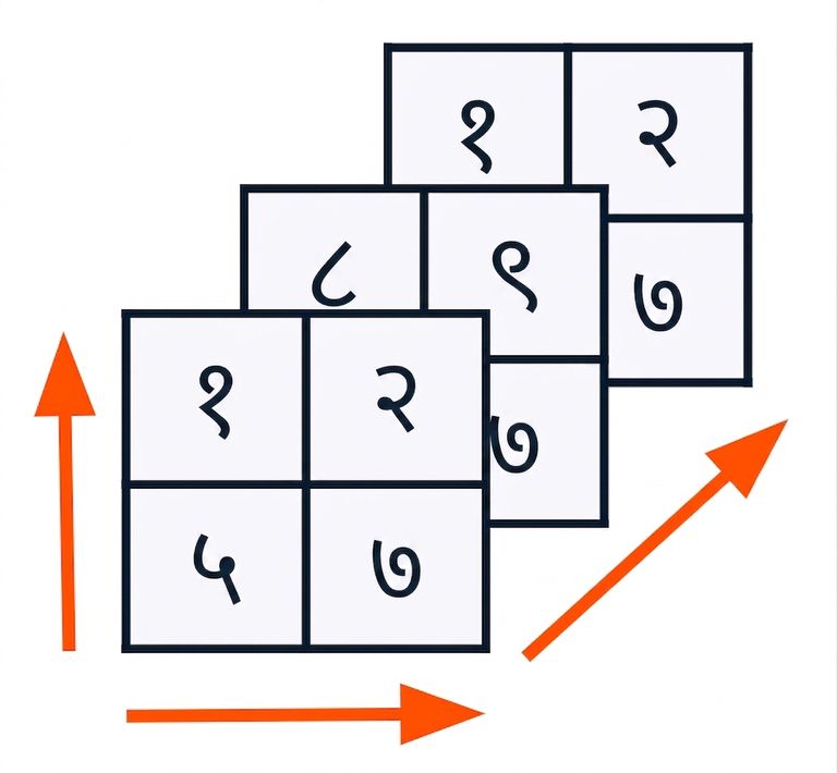 3D array का ग्राफिक