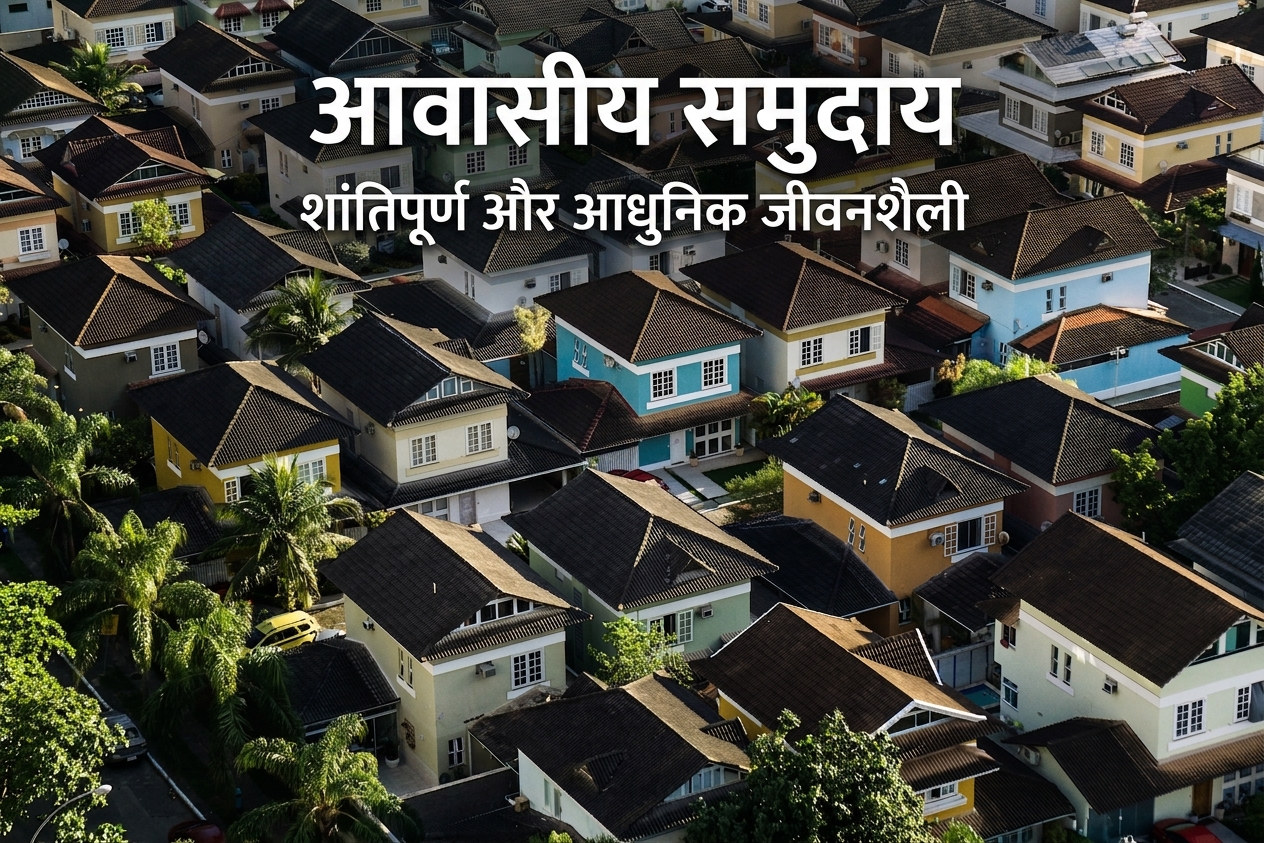 घरों का एरियल शॉट