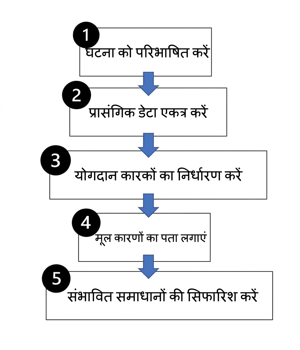 रूट कॉज़ एनालिसिस के चरण