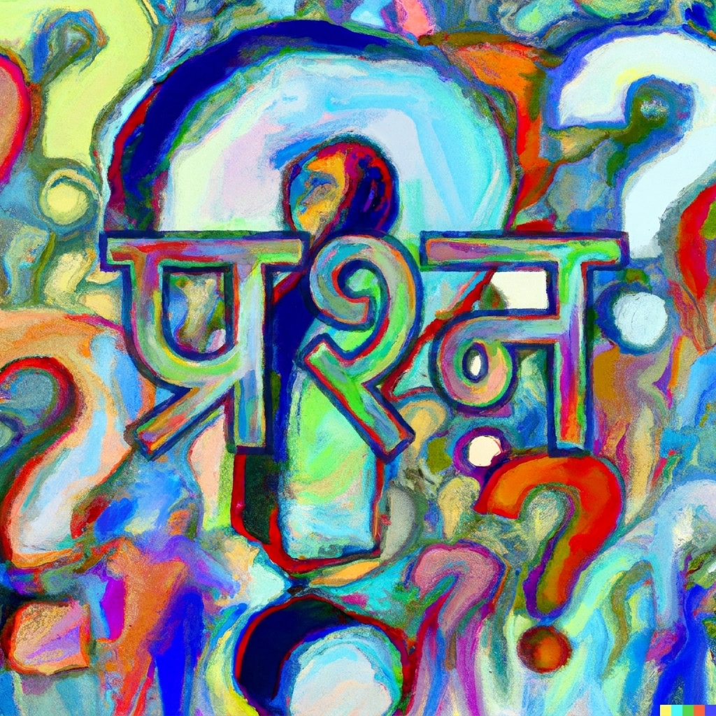 एक ग्राफ़िक कई रंग-बिरंगे प्रश्नचिह्न दिखाता है