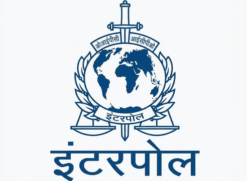 इंटरपोल की मोहर की एक तस्वीर