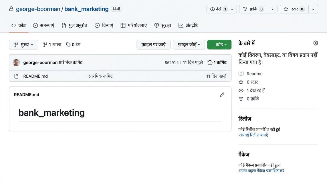 जॉर्ज बूरमैन के स्वामित्व वाले बैंक मार्केटिंग निजी रिपो का मुख्य दृश्य