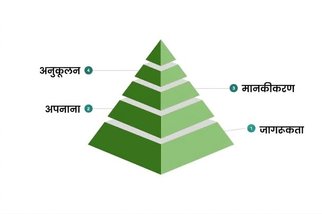 नमूना डेटा संस्कृति परिपक्वता मॉडल का चौथा स्तर.