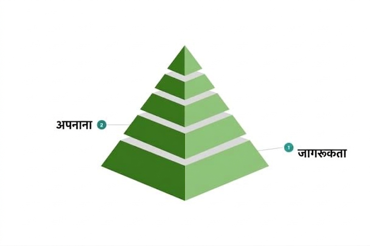 नमूना डेटा संस्कृति परिपक्वता मॉडल का दूसरा स्तर.