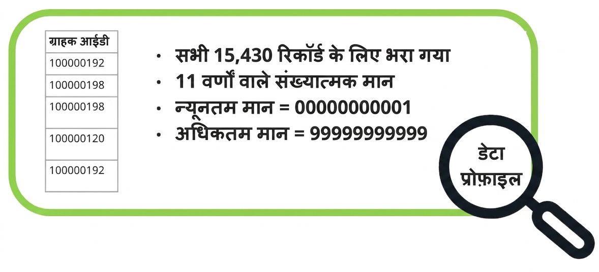 डेटा प्रोफाइल उदाहरण