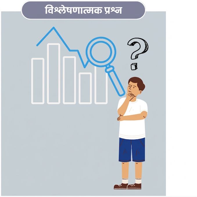 एक विश्लेषक विश्लेषणात्मक प्रश्नों पर सोचते हुए