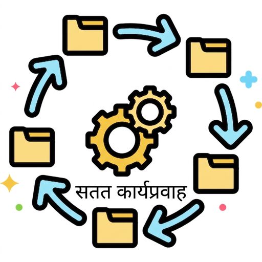 डेटा जीवन चक्र का चित्रण.
