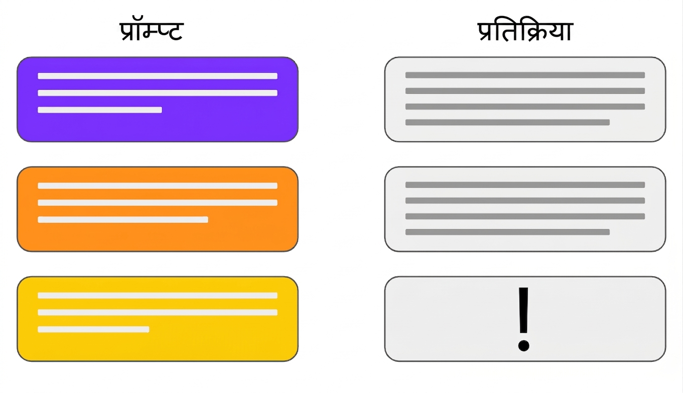 यूज़र और ChatGPT की बातचीत जिसमें समय के साथ संदर्भ बदल रहा है.