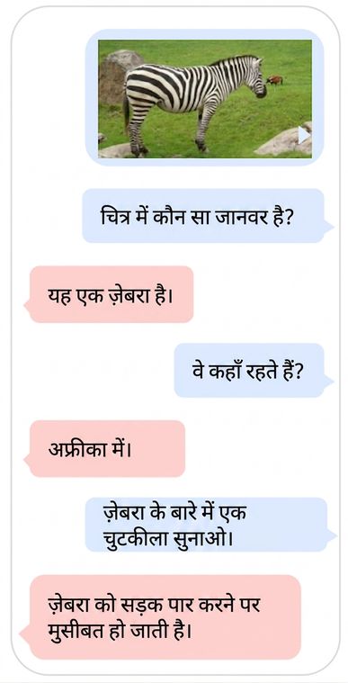 टेक्स्ट और इमेज डेटा का उपयोग करता LLM का मल्टीमॉडल उदाहरण