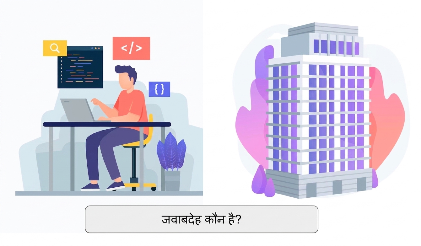 डेवलपर या LLM लागू करने वाली इकाई की जवाबदेही