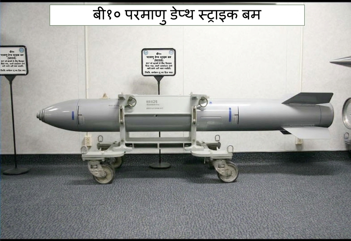 संग्रहालय में बिना फटे परमाणु बम की छवि