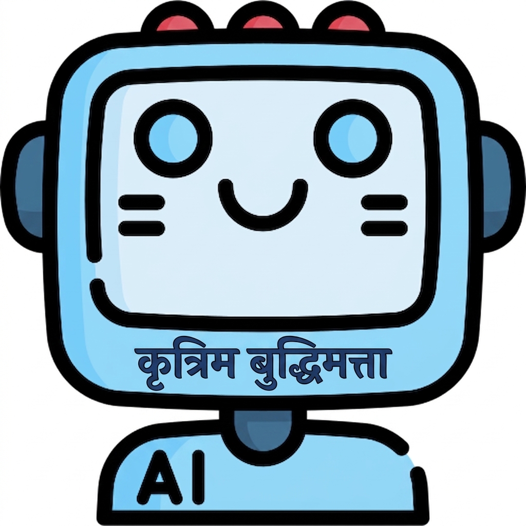 एक क्यूट रोबोट का आइकन।