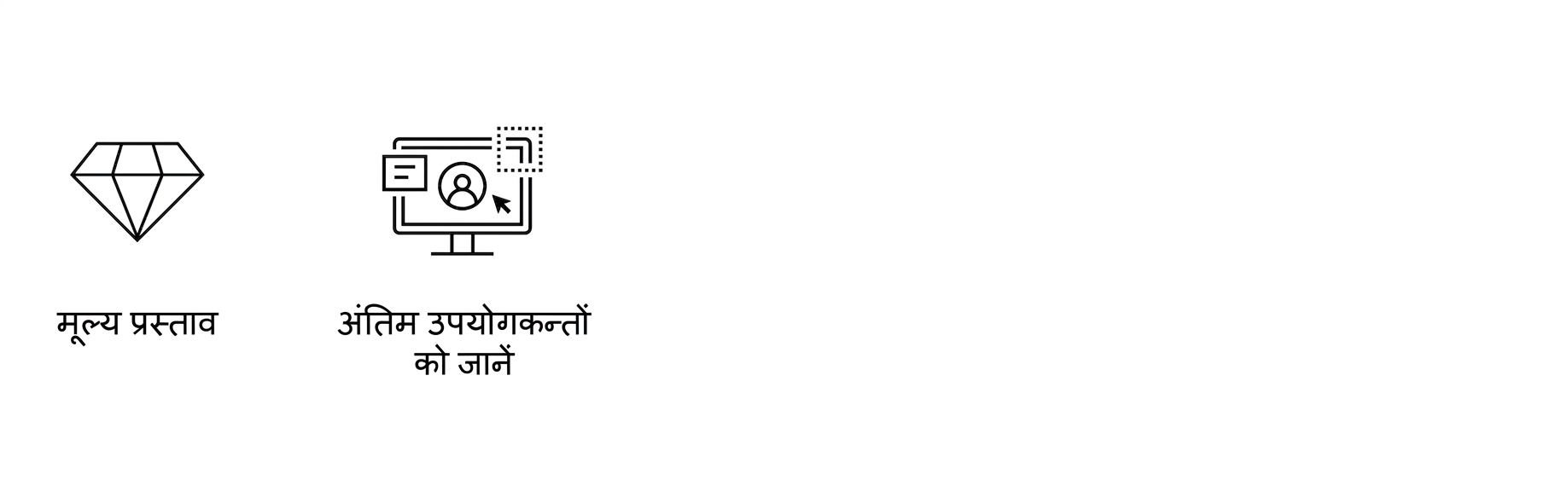 स्पष्ट लक्ष्य. एंड-यूज़र.