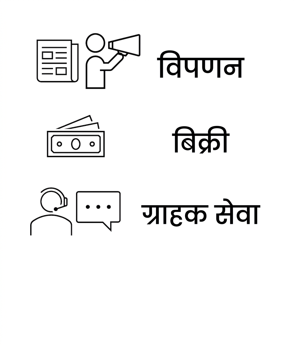 मार्केटिंग. सेल्स. कस्टमर सर्विस.
