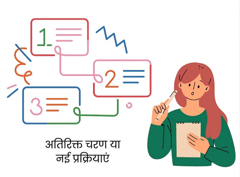 अतिरिक्त स्टेप्स या प्रक्रियाएँ?