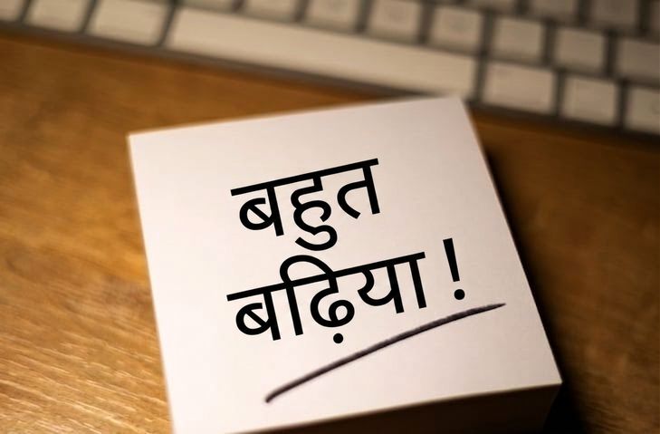 "well done" लिखा हुआ कार्ड