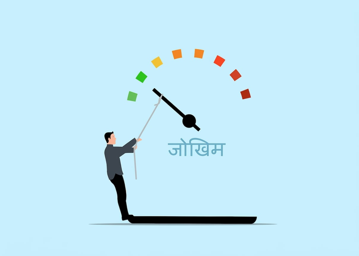 जोखिम मीटर का कार्टून