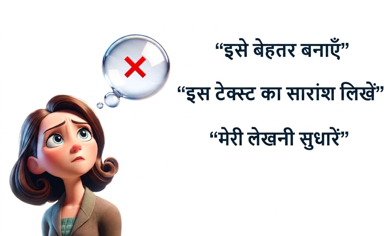 सोच के बुलबुले वाला एक व्यक्ति