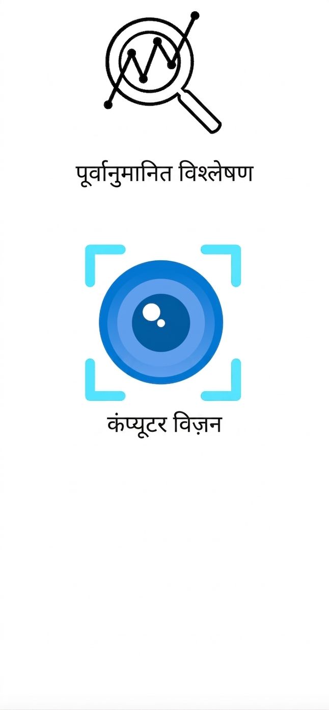 कंप्यूटर विज़न दिखाता एक आइकन.