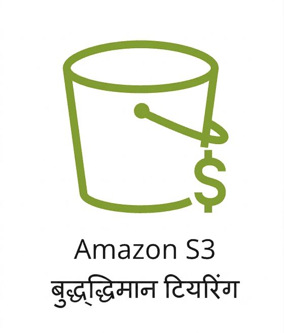 S3 इंटेलिजेंट टियरिंग स्टोरेज क्लास दिखाता एक आइकन.