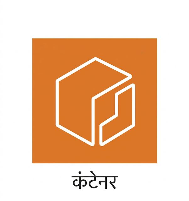 कंटेनर दर्शाता एक आइकन.