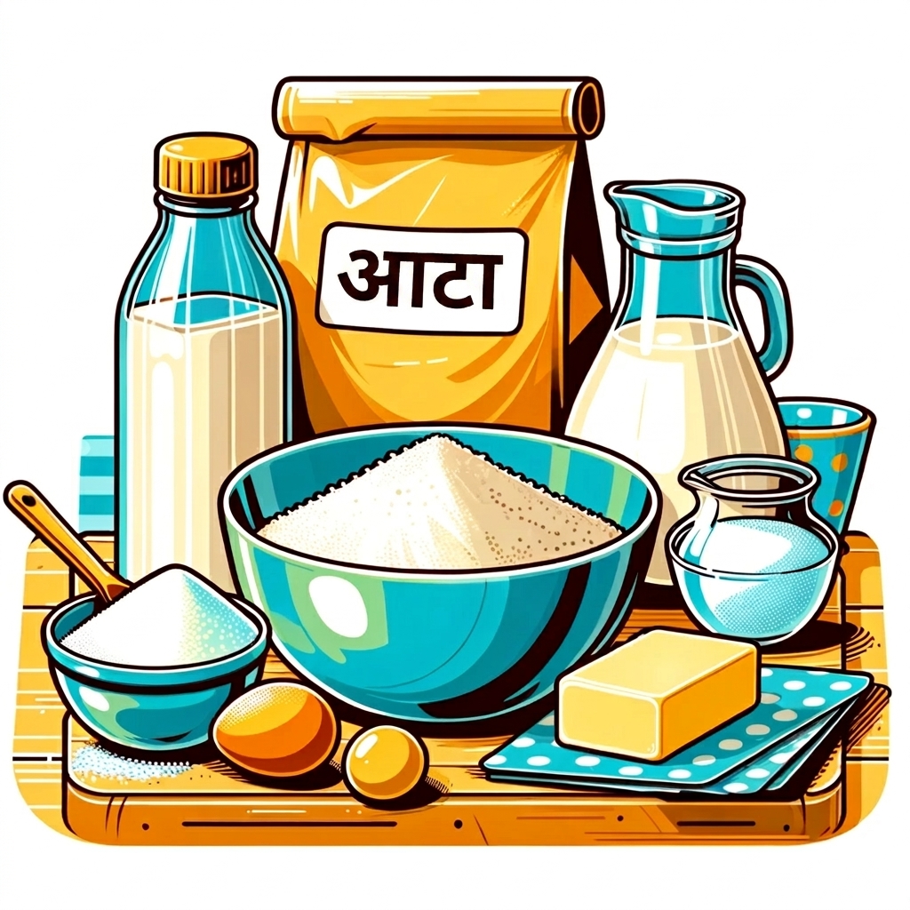 केक की सामग्री.webp