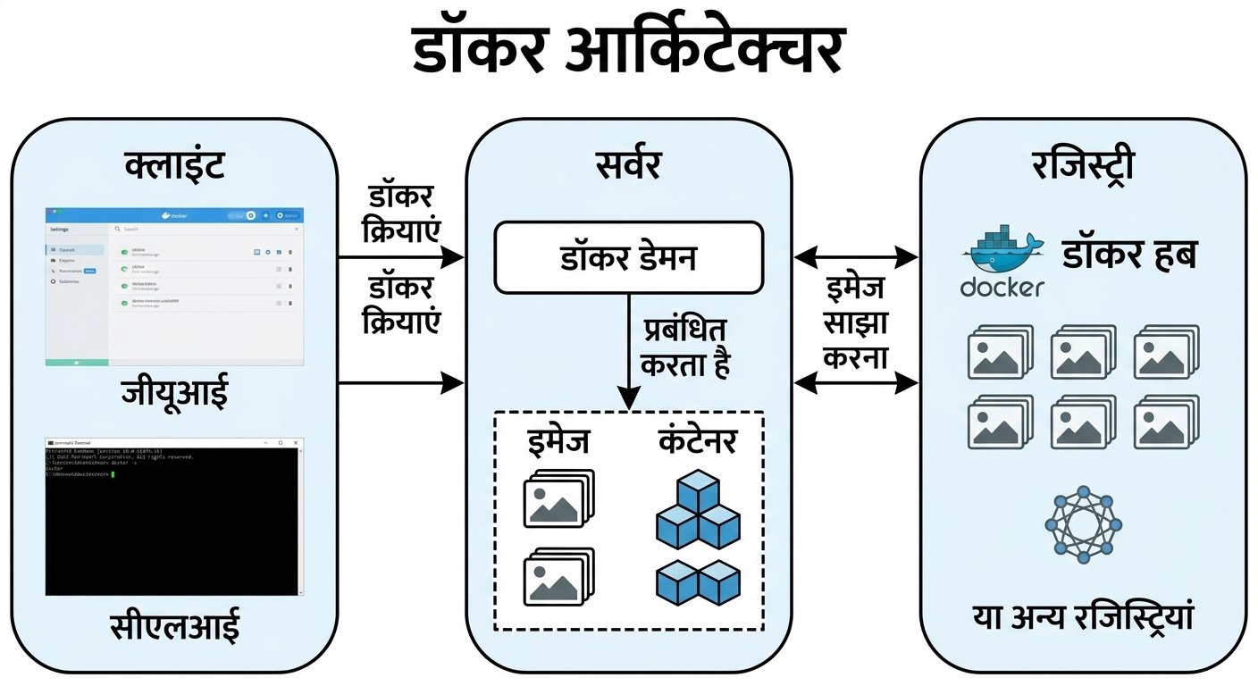 Docker आर्किटेक्चर - Docker Registry