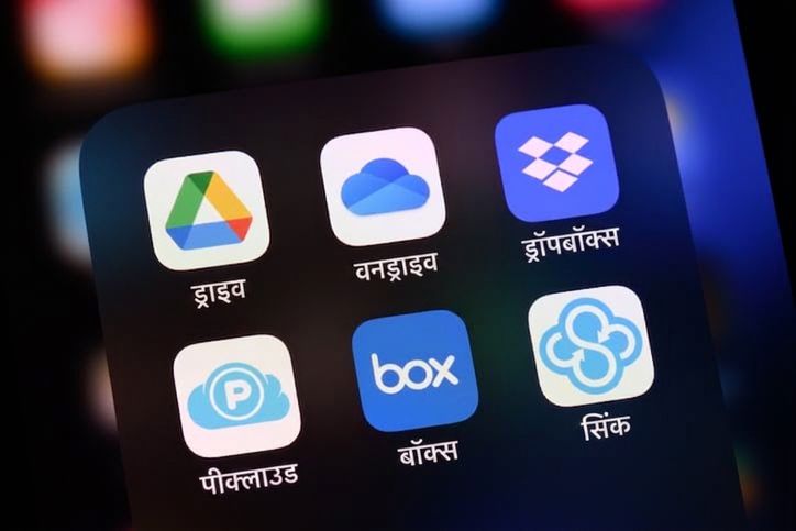 क्लाउड सेवाओं के लोगो