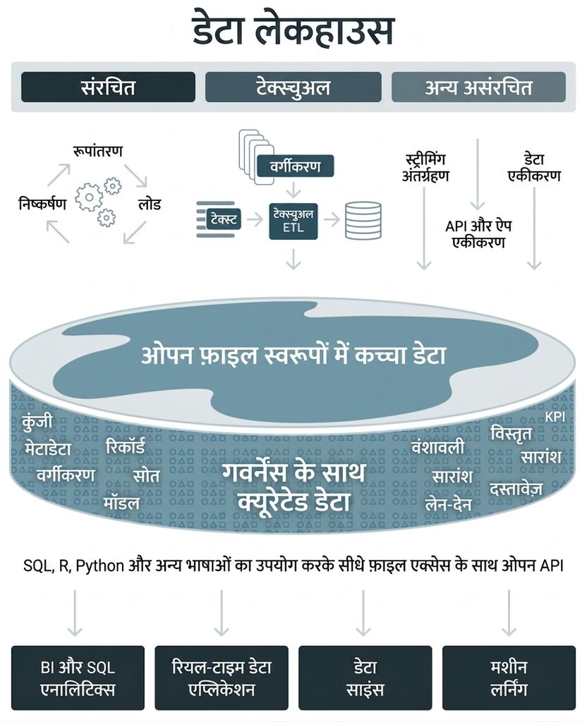Databricks Lakehouse उच्च-स्तरीय डायग्राम
