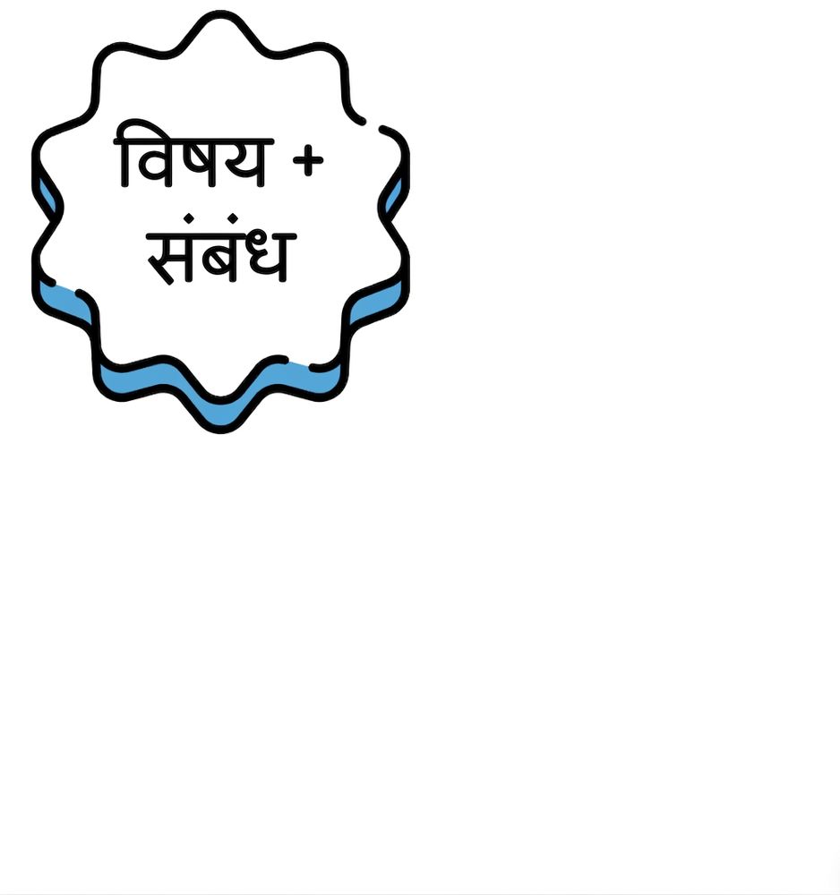 "थीम्स और रिलेशनशिप्स" वाला एक बबल.