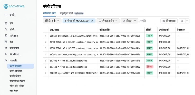 क्वेरी हिस्ट्री देखने का GIF