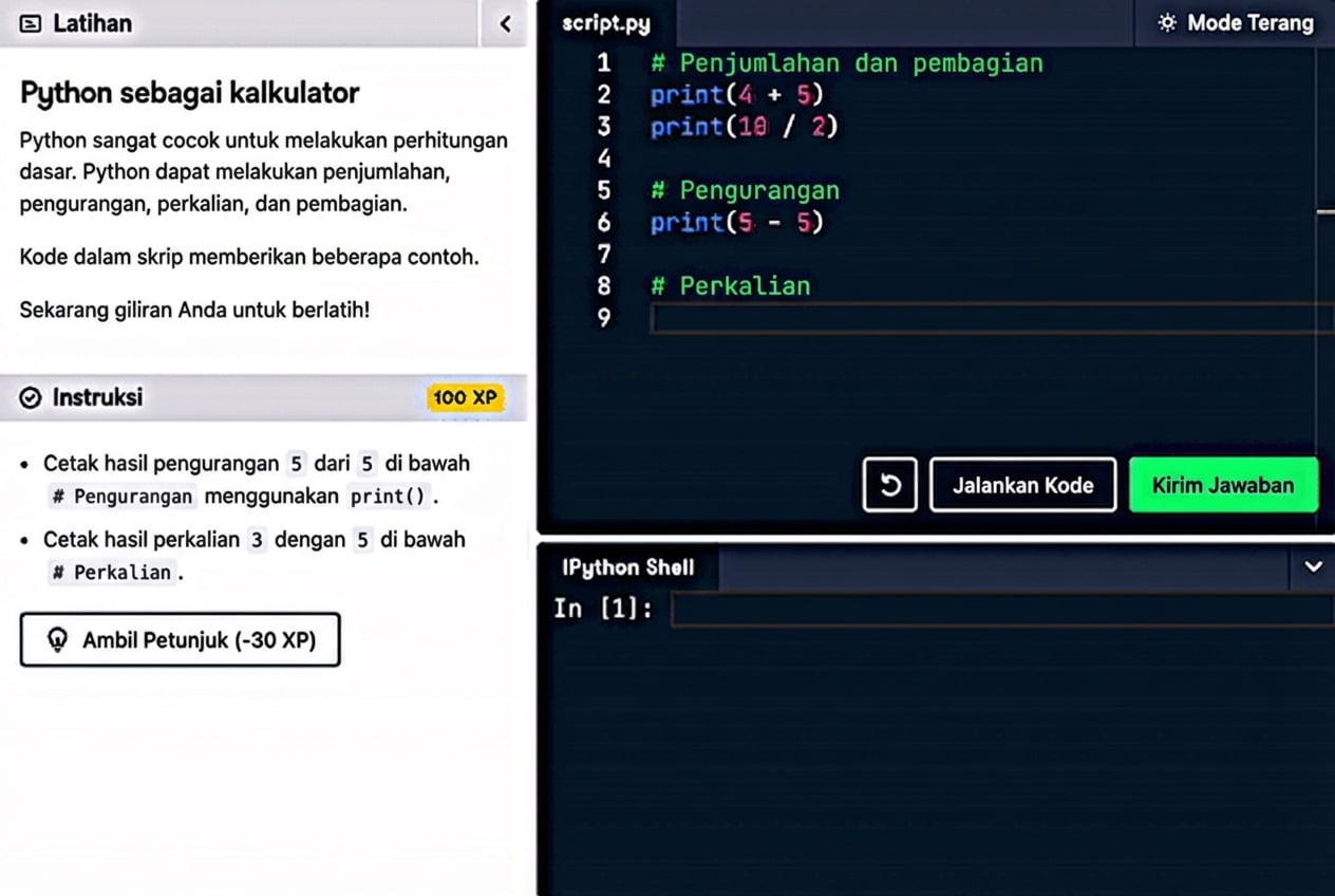 Antarmuka DataCamp