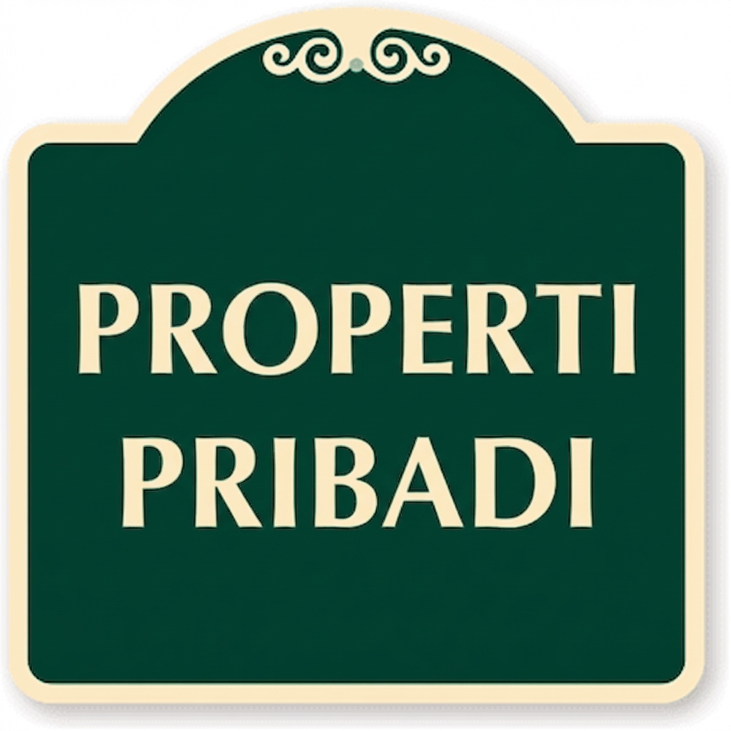 Tanda Properti Pribadi