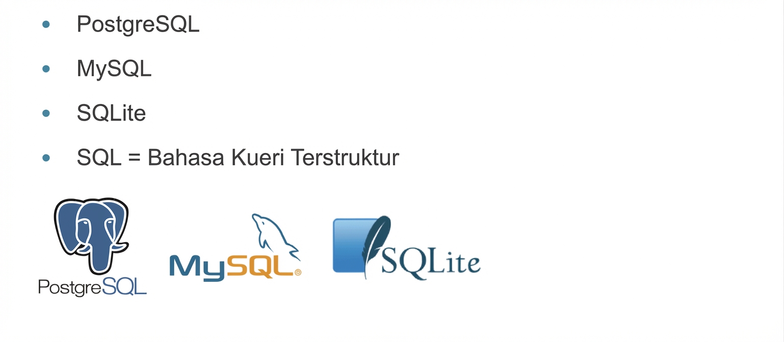 Komponen utama RDBMS