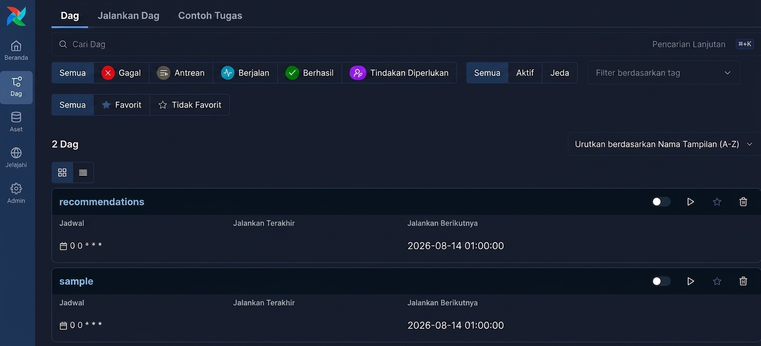 Tangkapan layar UI Airflow