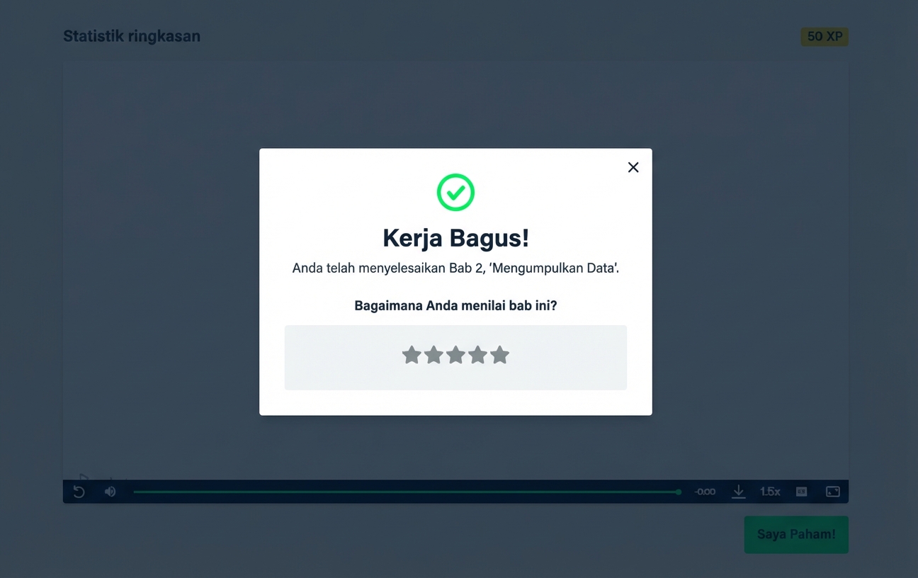 Rating bab di layar rating DataCamp