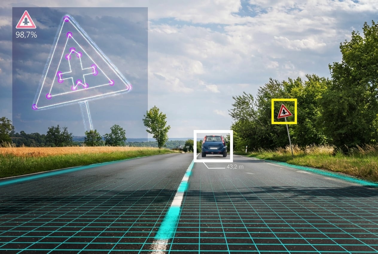 Contoh pengenalan gambar untuk mobil swakemudi