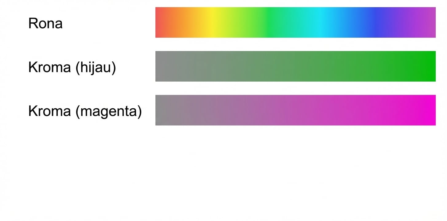 Kartu warna kroma dan luminans