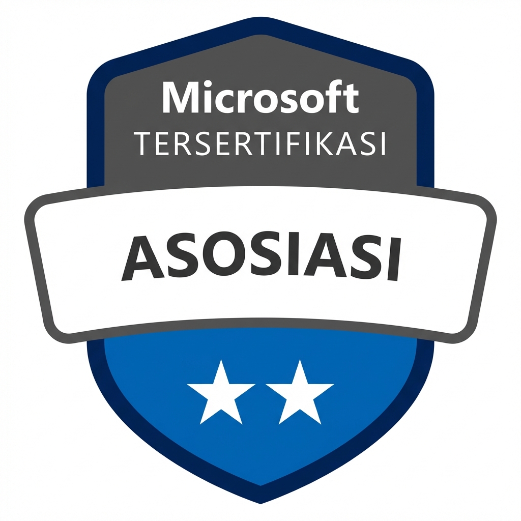 Sertifikat setelah lulus ujian PL-300 Microsoft Power BI Data Analyst