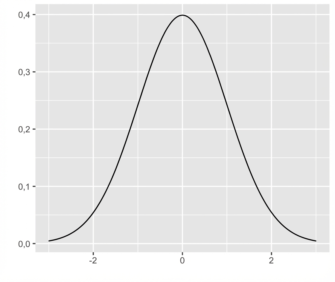 Plot distribusi normal