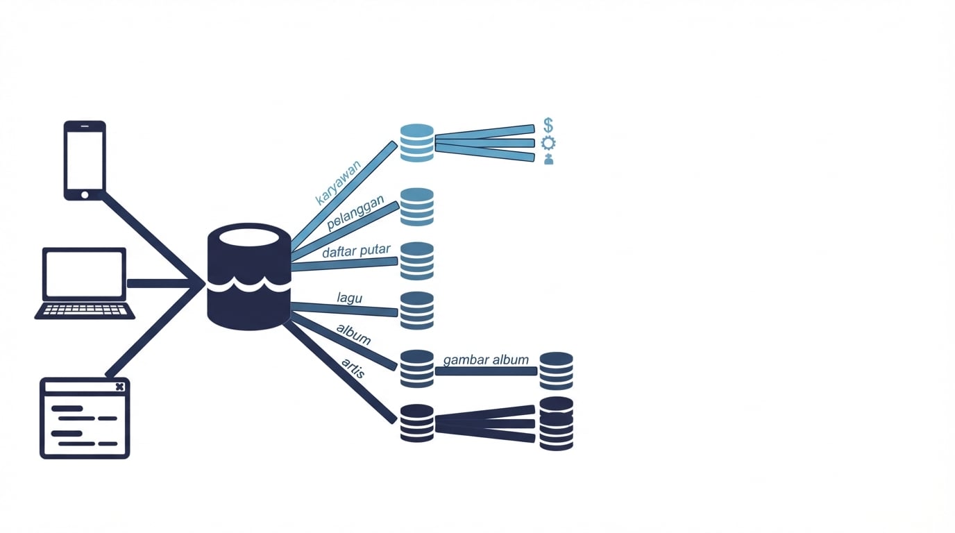 tulis lagu bersih ke basis data