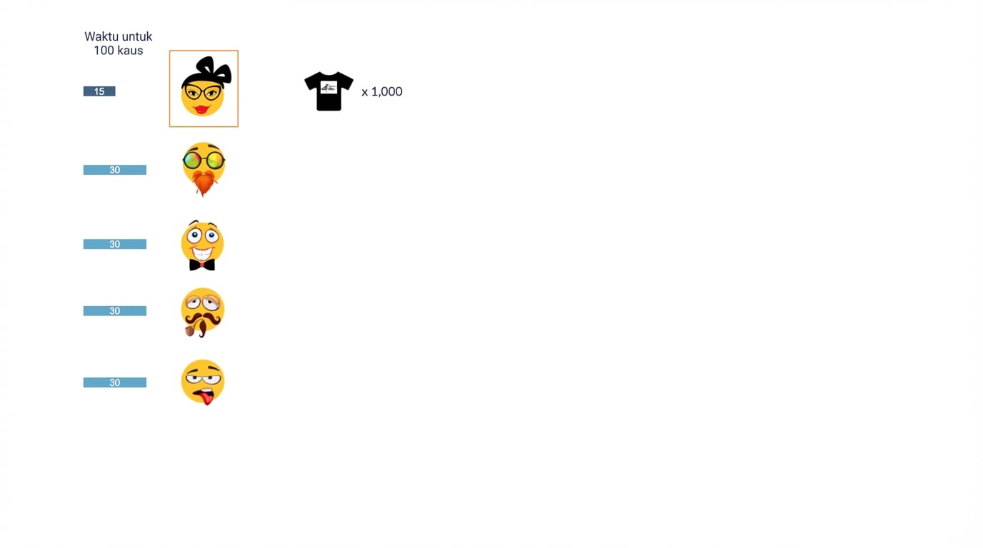 satu asisten penjualan pada satu waktu