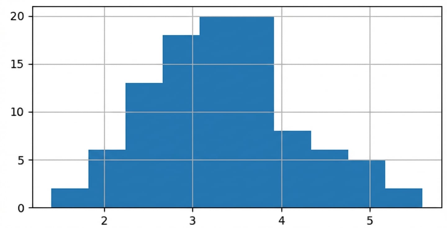 histogram 100 rerata sampel