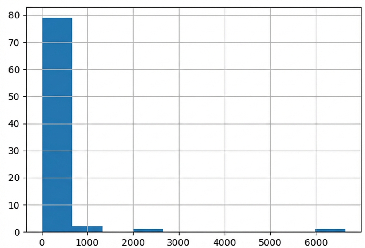 Histogram variabel bodywt
