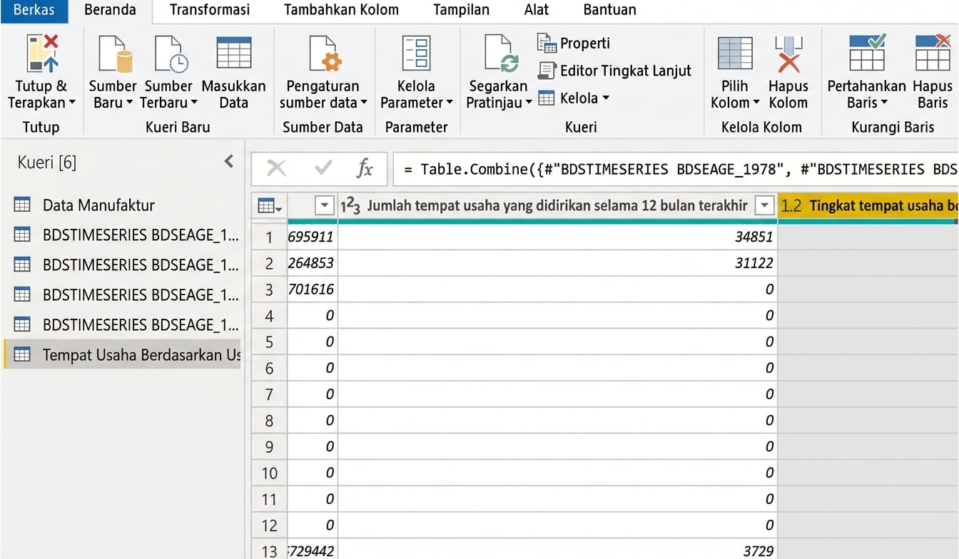 Pemodelan data di Power Query