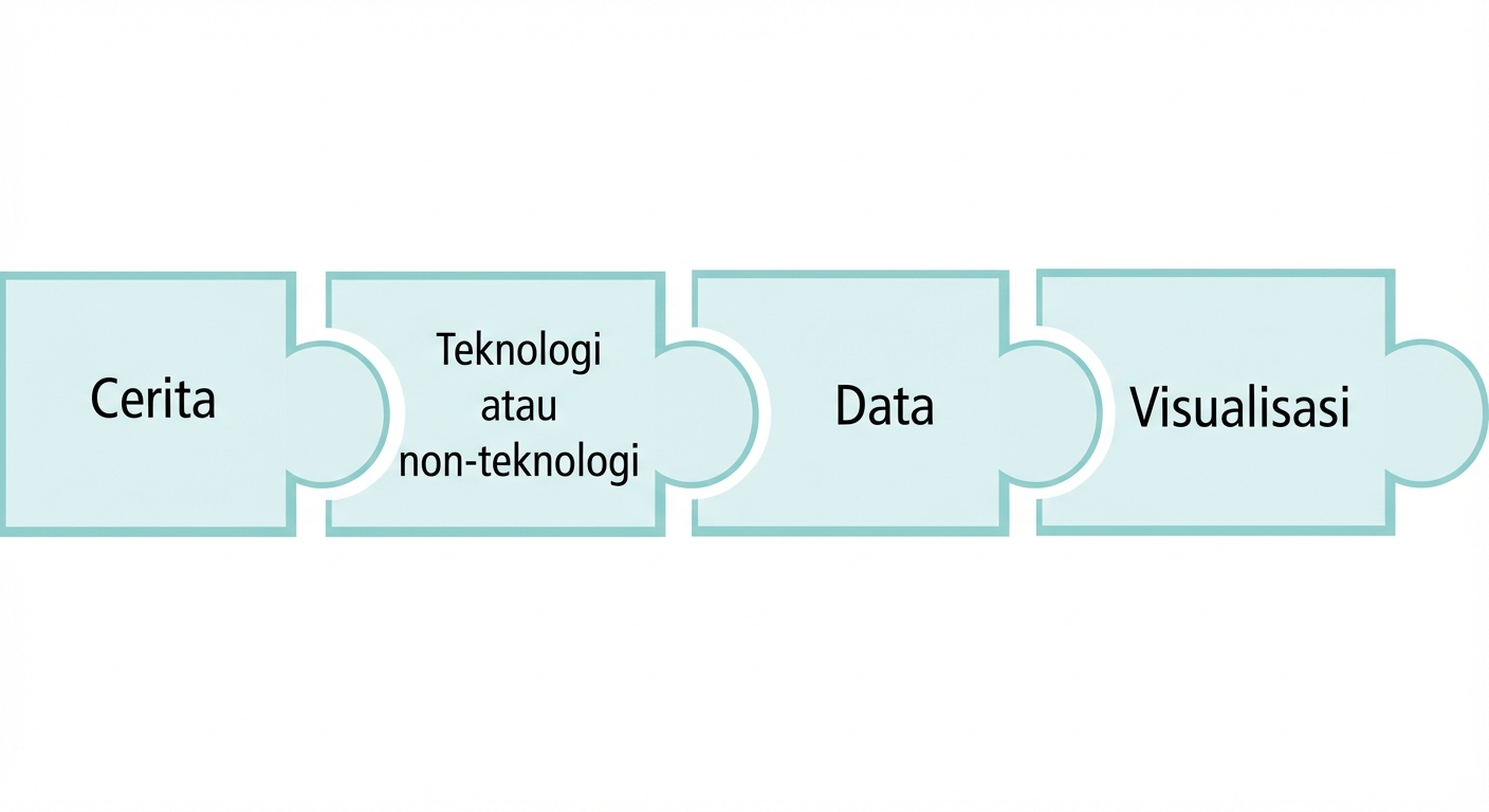 Potongan puzzle dengan kata viz
