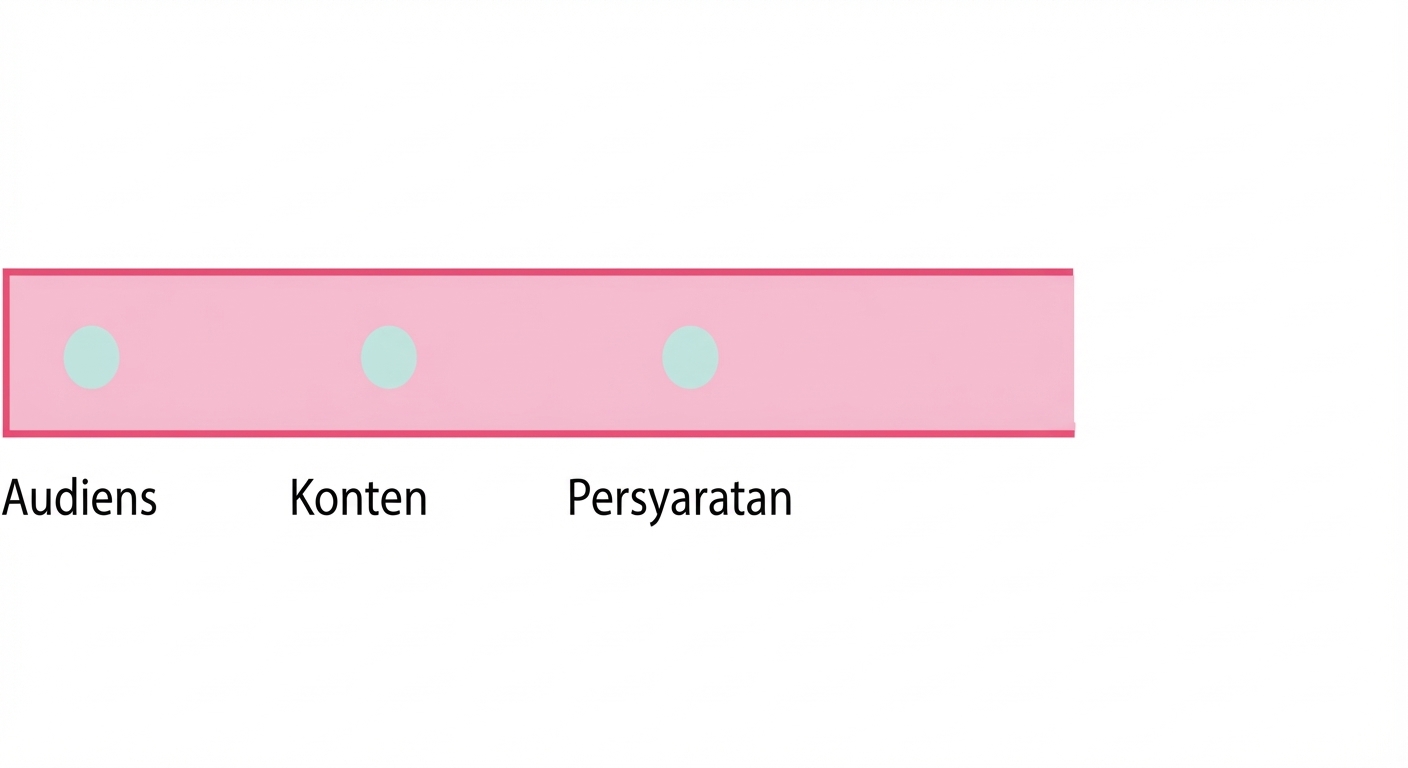Sebuah lingkaran dengan kata requirements