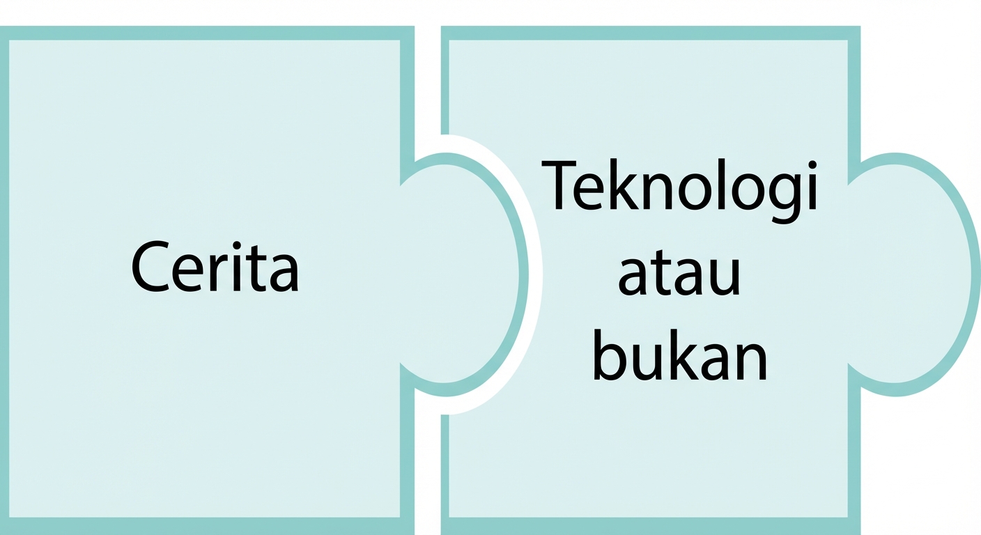 potongan puzzle dengan kata technotech